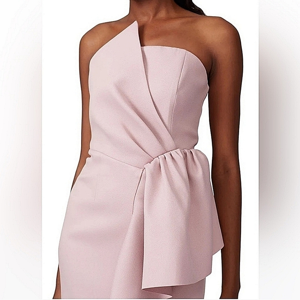 Elliatt Reception Cascade Ruffle Strapless Asymmetric in Iris-Size Small - Picture 4 of 17